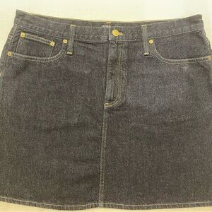 J Crew denim skirt.